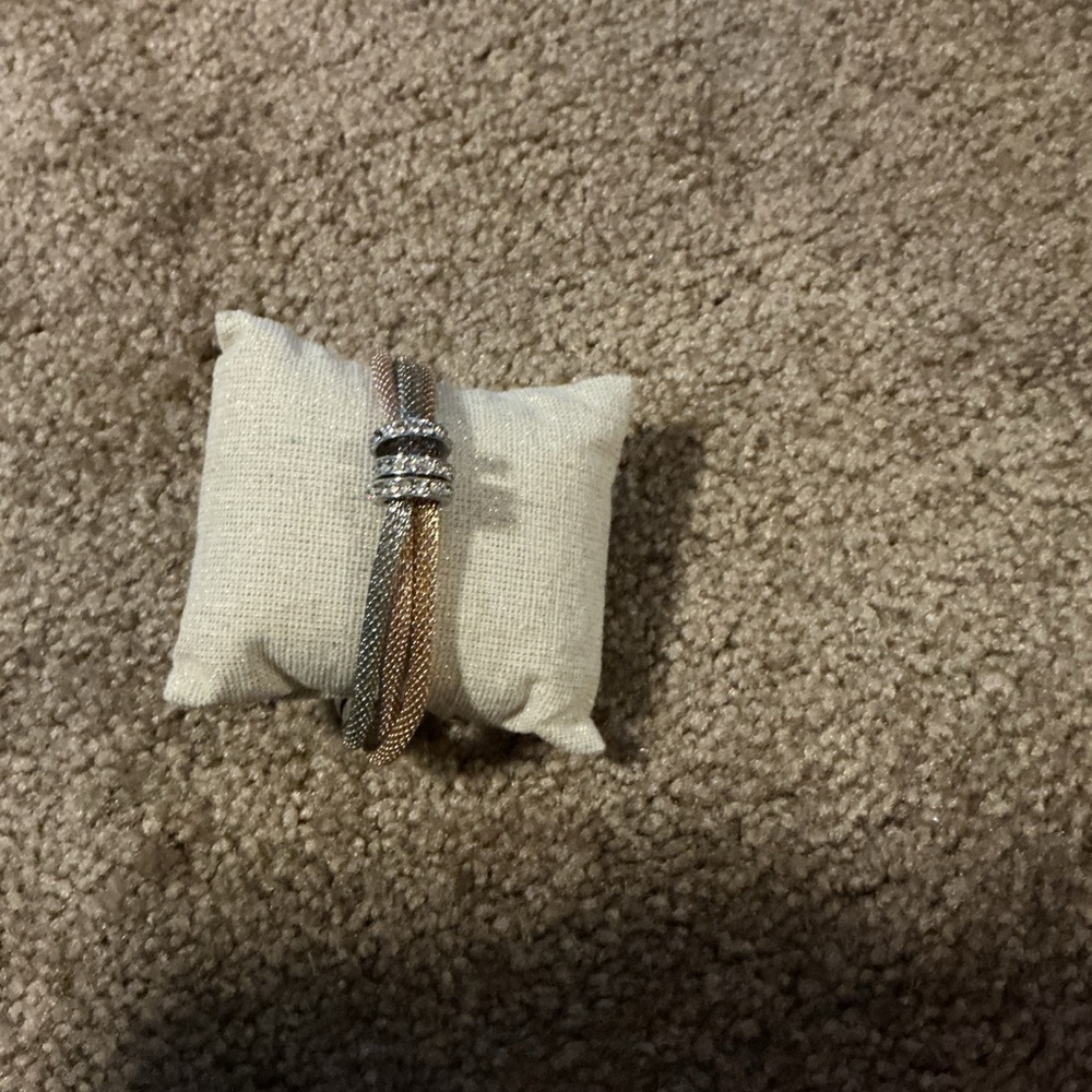 Elegant Gold and Silver Bracelet